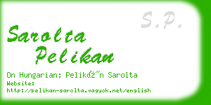 sarolta pelikan business card